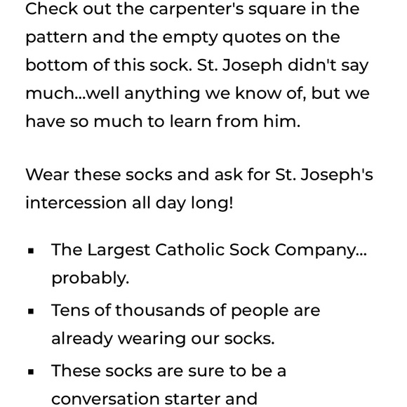 🛍St. Joseph Socks🛍 - Picture 9 of 15